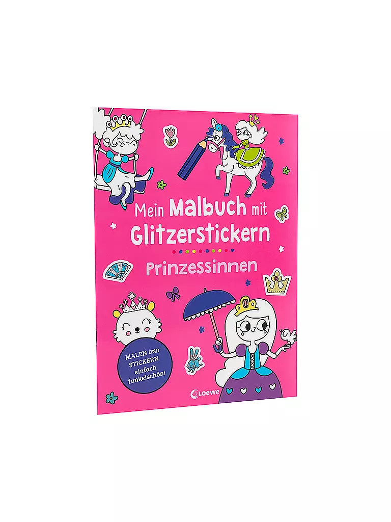 Loewe Verlag Mein Malbuch Mit Glitzerstickern Prinzessinnen Keine Farbe